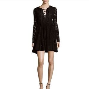Maje black lace dress, size 1